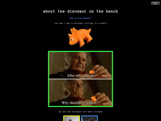 about/dino screenshot