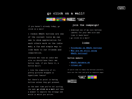 campaigns/go-click-on-a-wall screenshot