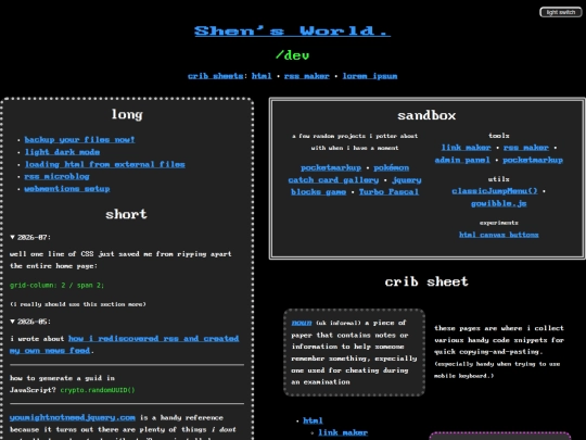 dev screenshot