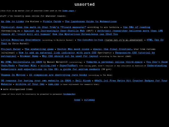 unsorted screenshot