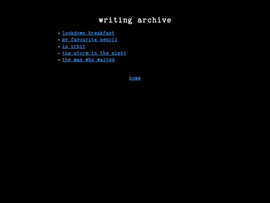 writing screenshot