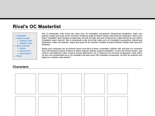 OC/masterlist screenshot