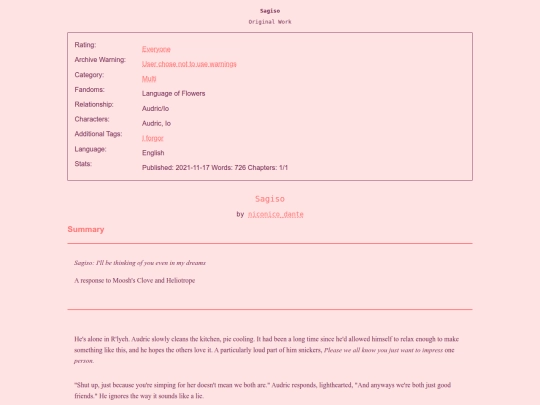 fanfic/flower/sagiso screenshot