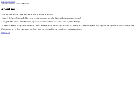 blog/about screenshot