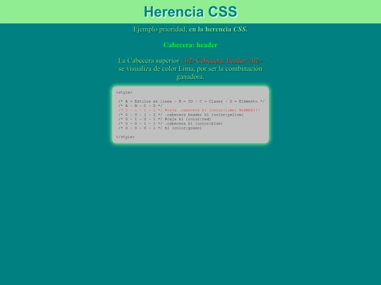 herencia screenshot