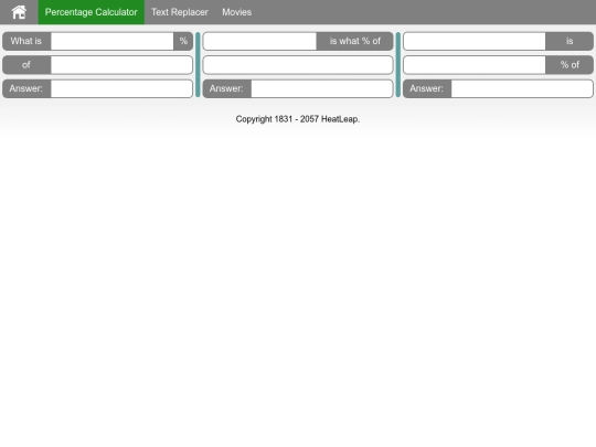 PercentageCalculator screenshot