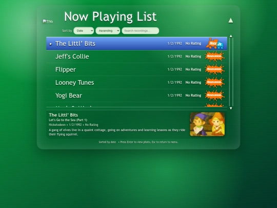 recordings screenshot