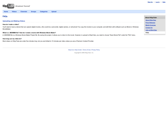 faqs screenshot