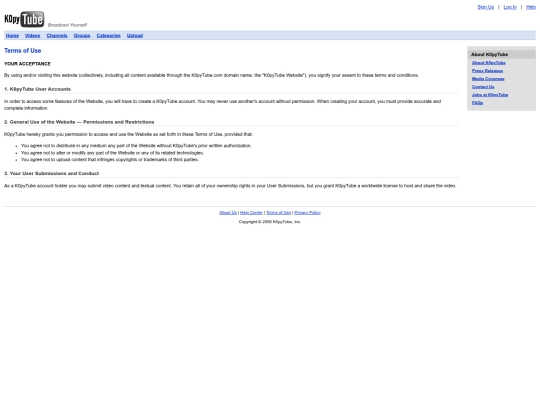 terms screenshot