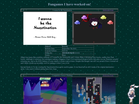 Games screenshot