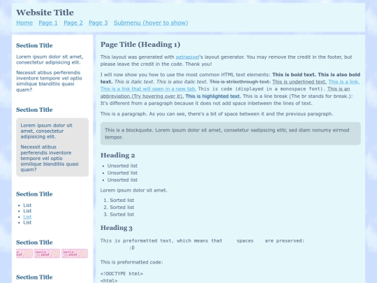 index screenshot