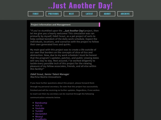JustAnotherDay/about screenshot