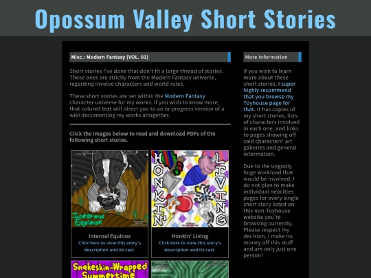 OpossumValleyShortStories/Stories/MiscModernFantasyVOL.01 screenshot