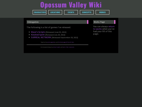 Works/Games screenshot