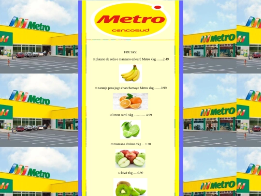 metro catalogos/comida screenshot