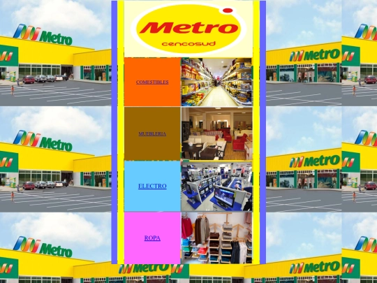 metro catalogos/pagina principal screenshot