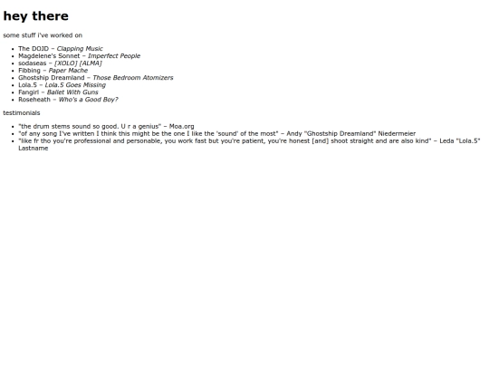 index screenshot