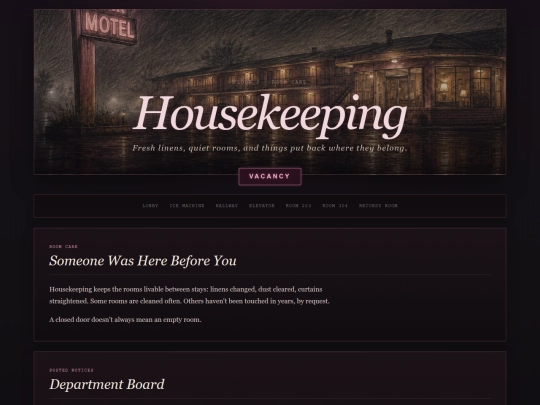 housekeeping screenshot