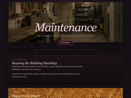 maintenance screenshot
