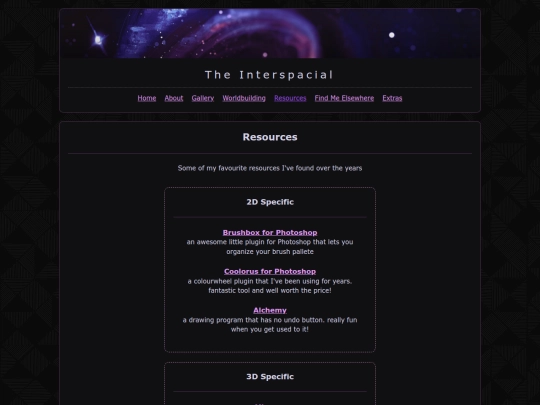 resources screenshot