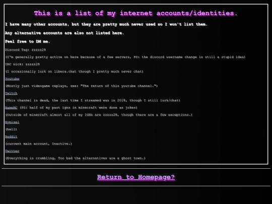 links screenshot