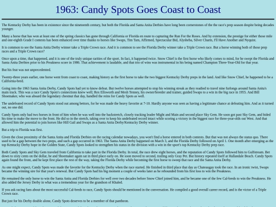 Achievements/1960s/1963CandySpotsDerbyDouble screenshot