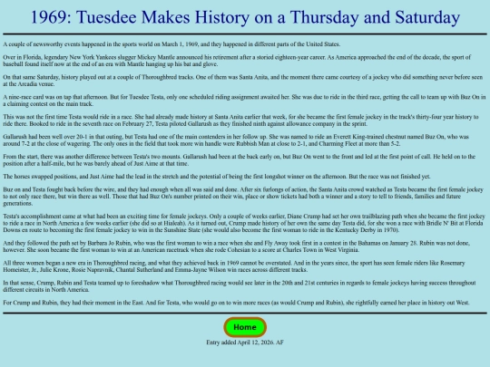 Achievements/1960s/1969TuesdeeTestaWin screenshot