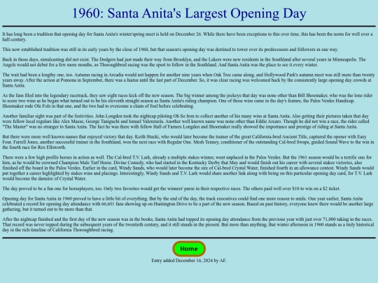 Achievements/1960s/SantaAnitaOpeningDay1960 screenshot