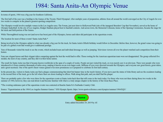 Achievements/1980s/SantaAnita1984Olympics screenshot