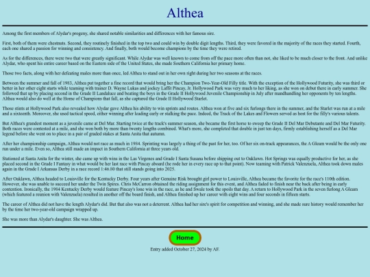 Horses/A/Althea screenshot