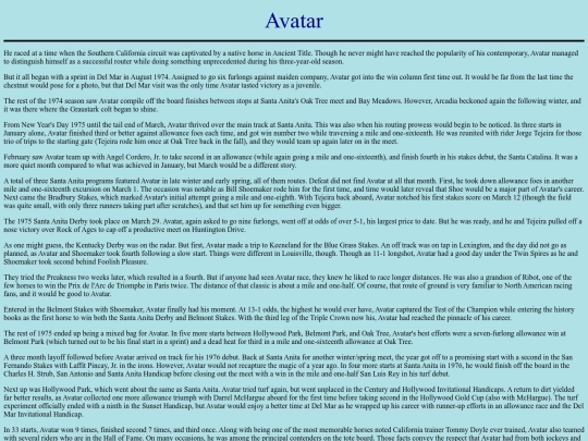 Horses/A/Avatar screenshot