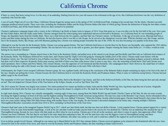 Horses/C/CaliforniaChrome screenshot