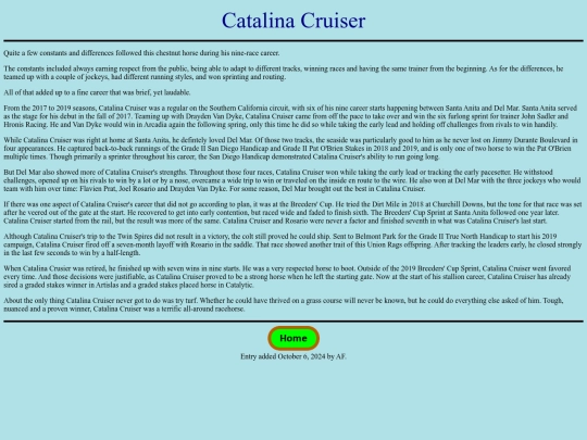 Horses/C/CatalinaCruiser screenshot