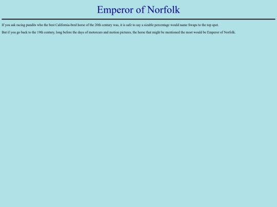 Horses/E/EmperorOfNorfolk screenshot