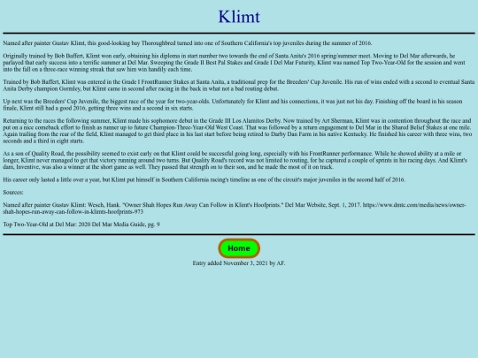 Horses/K/Klimt screenshot