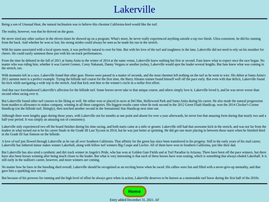 Horses/L/Lakerville screenshot
