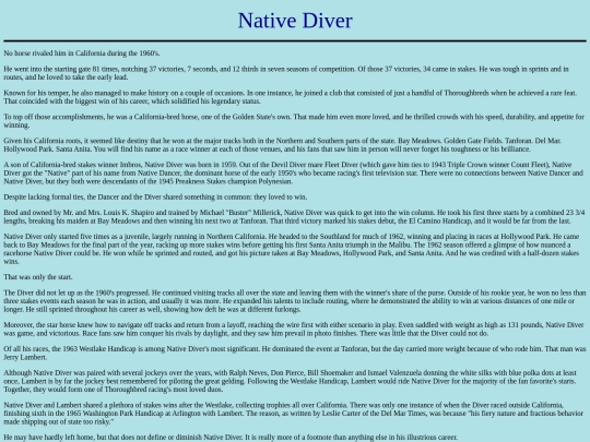 Horses/N/NativeDiver screenshot