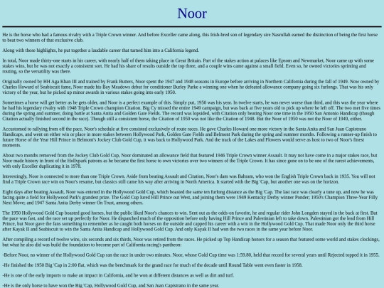 Horses/N/Noor screenshot