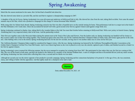 Horses/S/SpringAwakening screenshot
