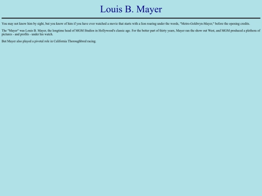 Personalities/L/LouisBMayer screenshot