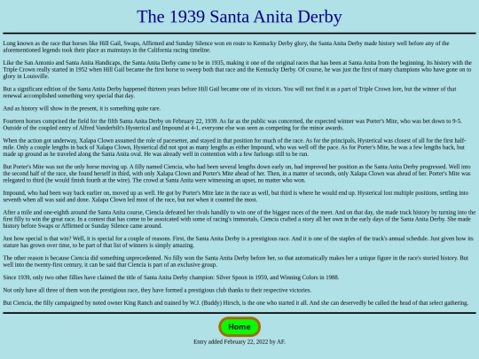 Races/1930s/1939SantaAnitaDerby screenshot