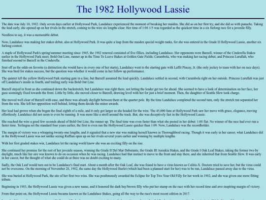 Races/1980s/1982HollywoodLassie screenshot