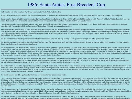 Races/1980s/1986BreedersCup screenshot