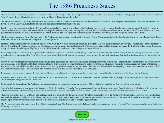 Races/1980s/1986Preakness screenshot
