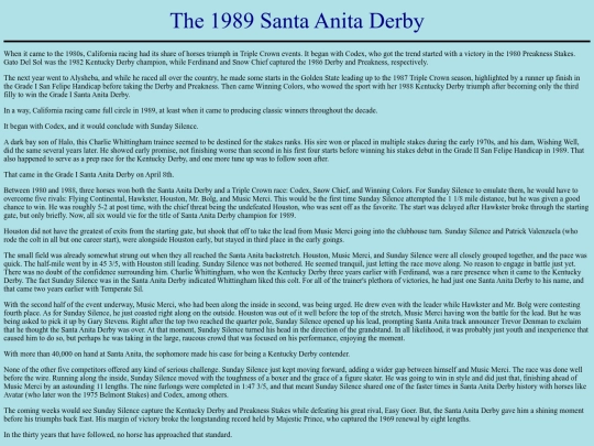 Races/1980s/1989SantaAnitaDerby screenshot