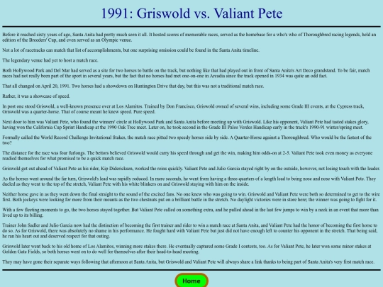 Races/1990s/1991ValiantPetevsGriswold screenshot