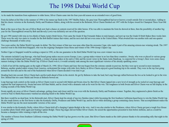 Races/1990s/1998DubaiWorldCup screenshot