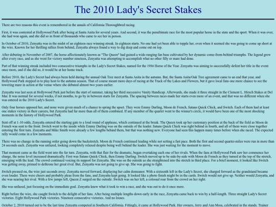 Races/2010s/2010LadysSecretStakes screenshot