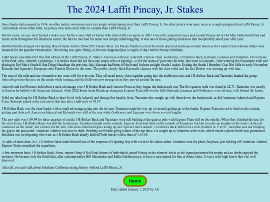 Races/2020s/2024LaffitPincayJrStakes screenshot