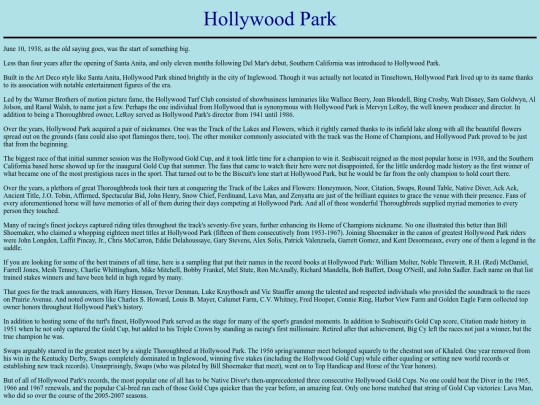 Racetracks/HollywoodPark screenshot